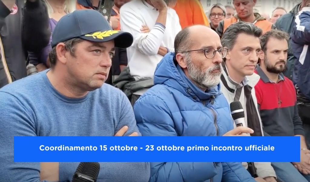 Coordinamento 15 ottobre: Oggi 23 ottobre, incontro con il ministro Patuanelli. Facciamo chiarezza