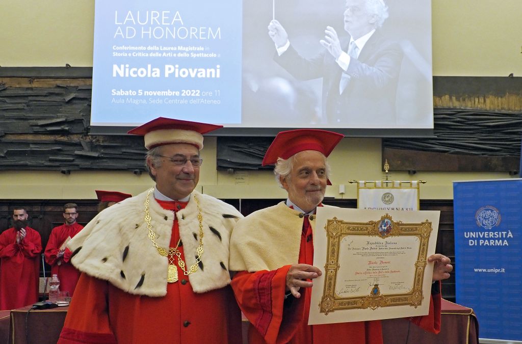 LA MUSICA È PERICOLOSA: NICOLA PIOVANI LAUREATO AD HONOREM ALL’UNIVERSITÀ DI PARMA