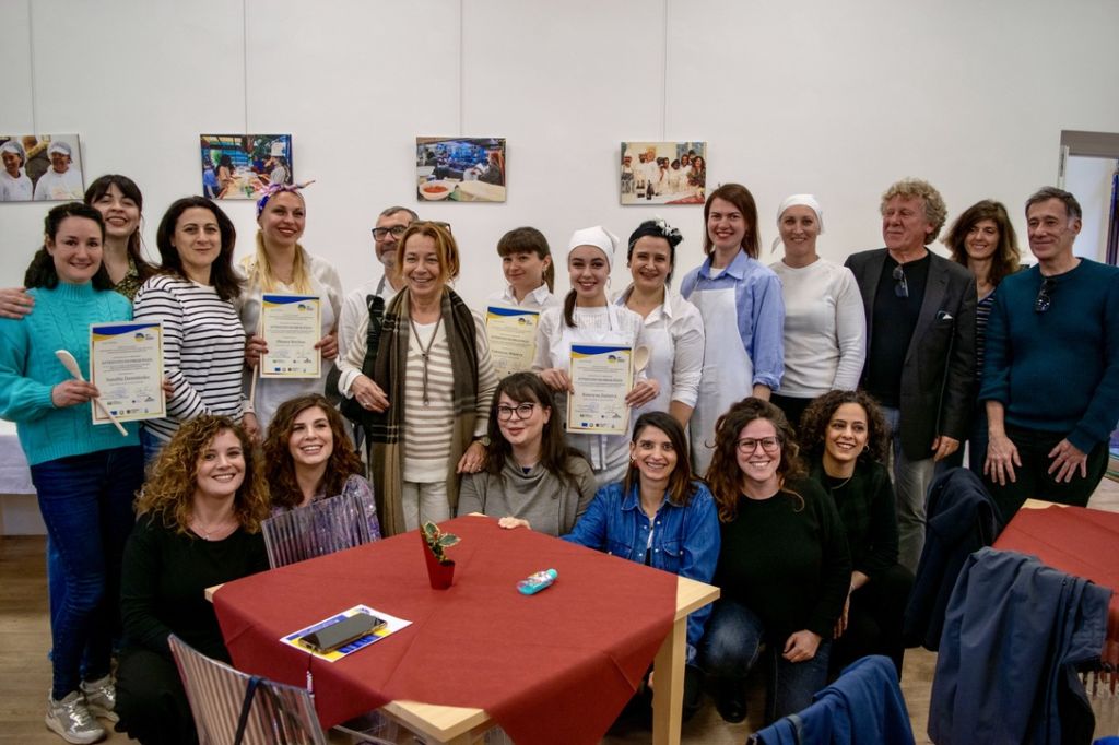 ASL Roma 1: evento finale del corso di cucina per donne profughe dall'Ucraina