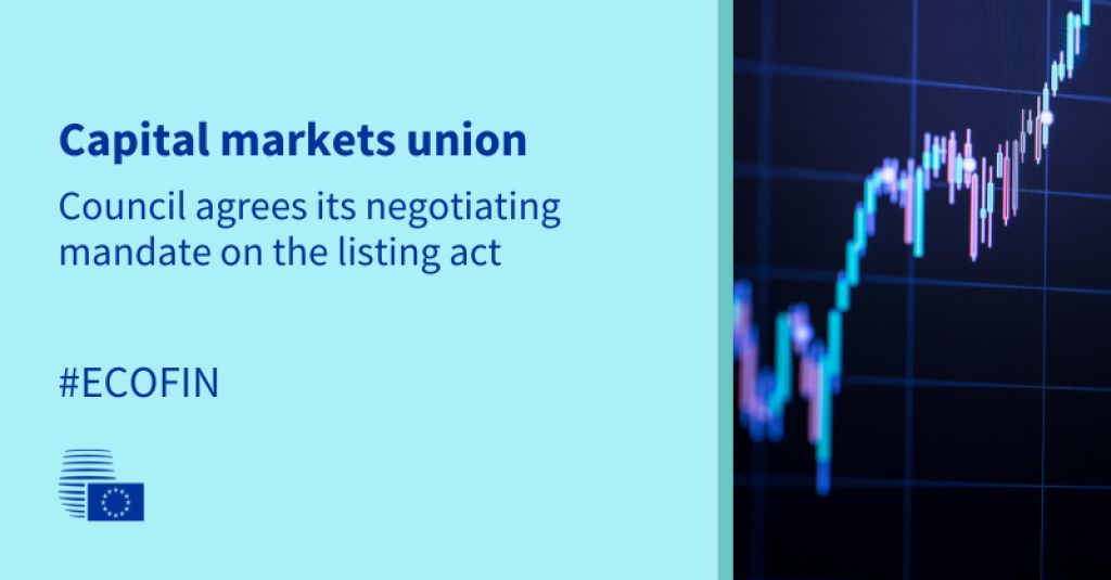 Capital Markets Union: Council agrees on negotiating mandate for listing act
