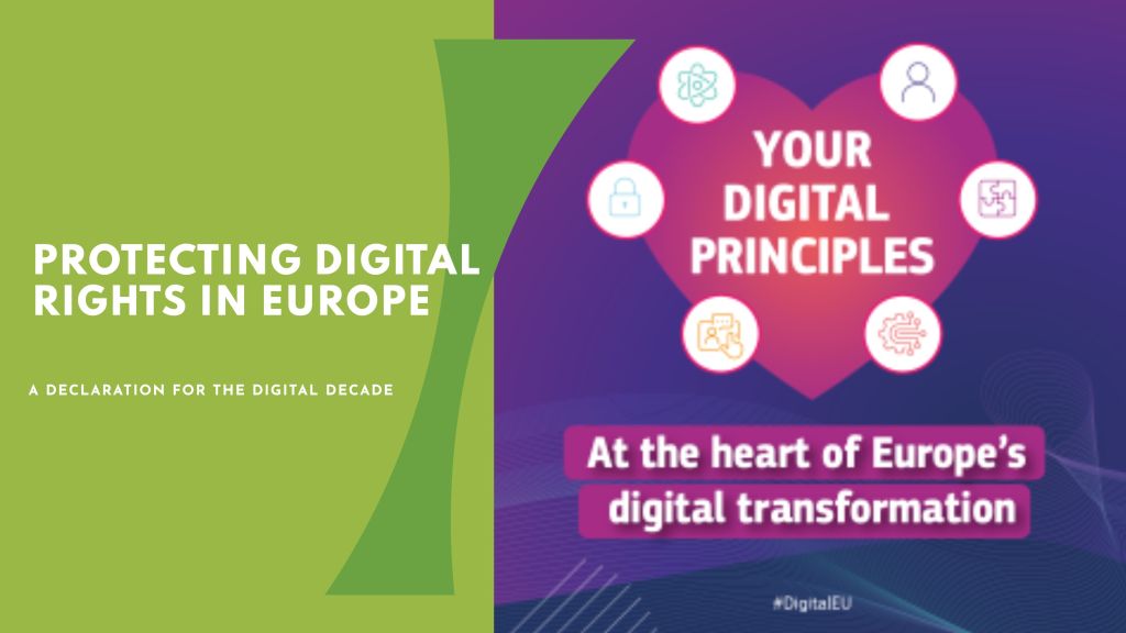 Dichiarazione europea sui diritti e i principi digitali per il decennio digitale