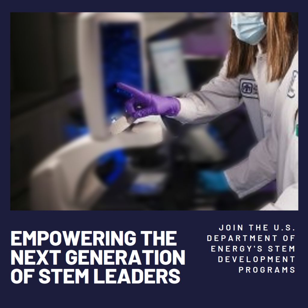 U.S. Department of Energy STEM Development Programs
