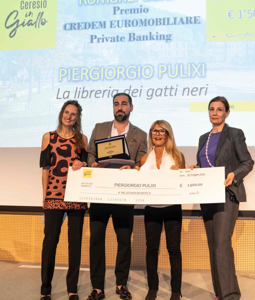 Ceresio in Giallo: Piergiorgio Pulixi conquista la giuria con La libreria dei gatti neri