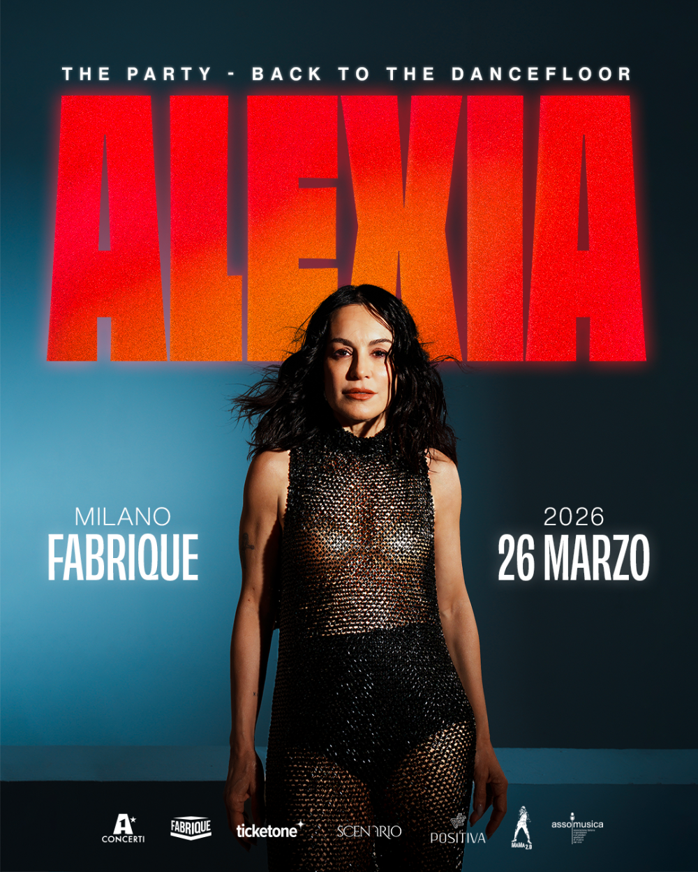 Alexia — The Party – Back to the Dancefloor porta la dance anni ’90 al Fabrique di Milano