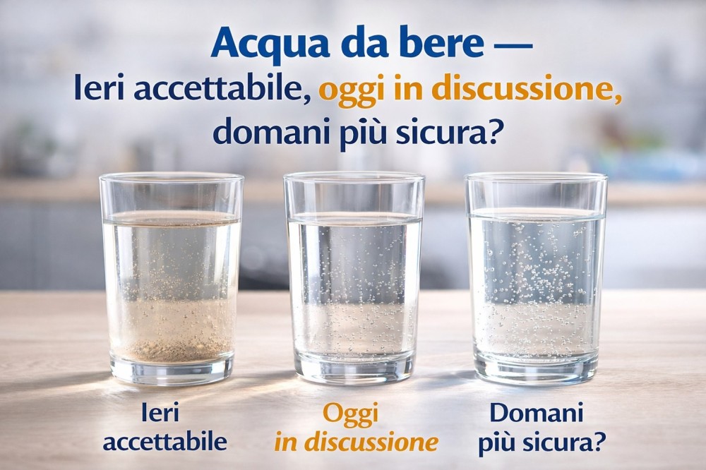 Acqua da bere — Ieri accettabile, oggi in discussione, domani più sicura?
