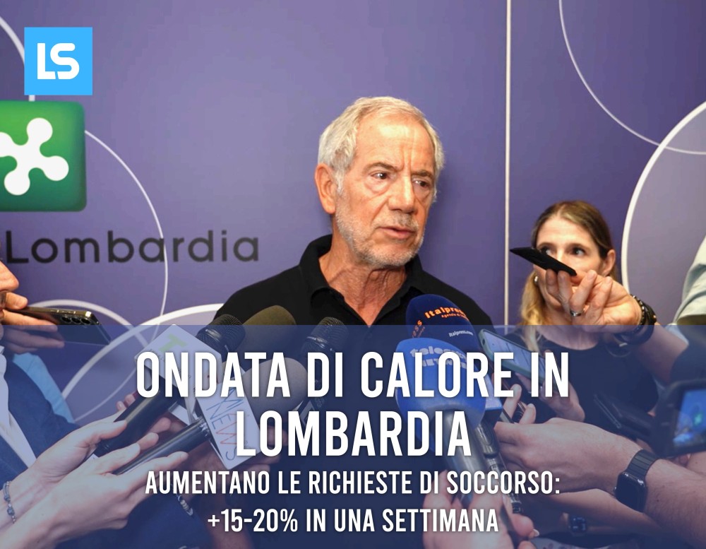 Caldo in Lombardia, aumentano le richieste di soccorso: +15-20% in una settimana