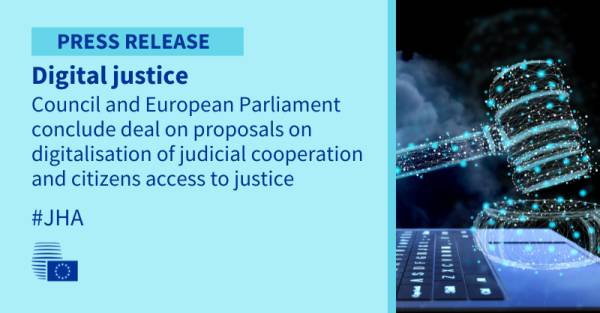 Giustizia digitale: Consiglio e Parlamento europeo raggiungono un accordo sulle proposte di digitalizzazione della cooperazione giudiziaria e accesso dei cittadini alla giustizia