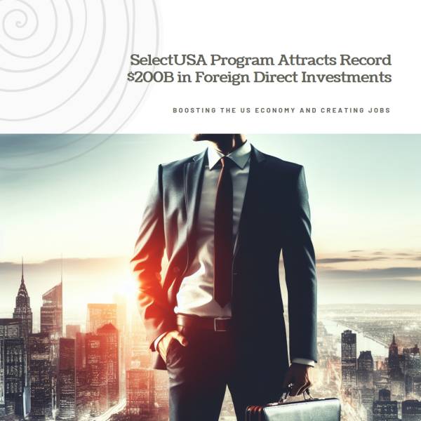 SelectUSA Program - New Record of $200 Billion in Foreign Direct Investments