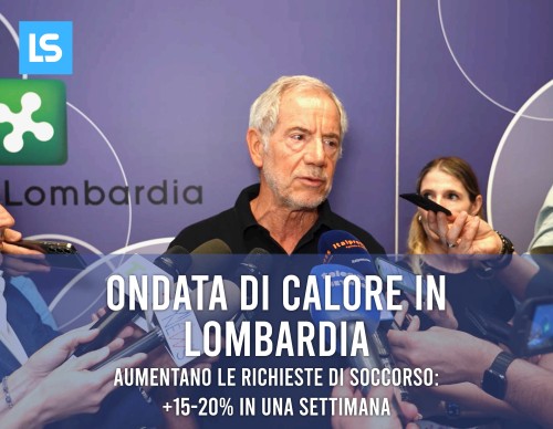 Caldo in Lombardia, aumentano le richieste di soccorso: +15-20% in una settimana